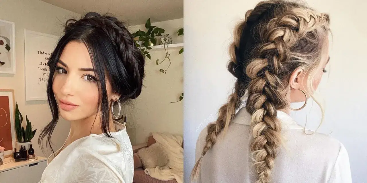 Elegancka fryzura na 18, warkocz w stylu boho i upięcie z warkoczem. Idealne na specjalne okazje.